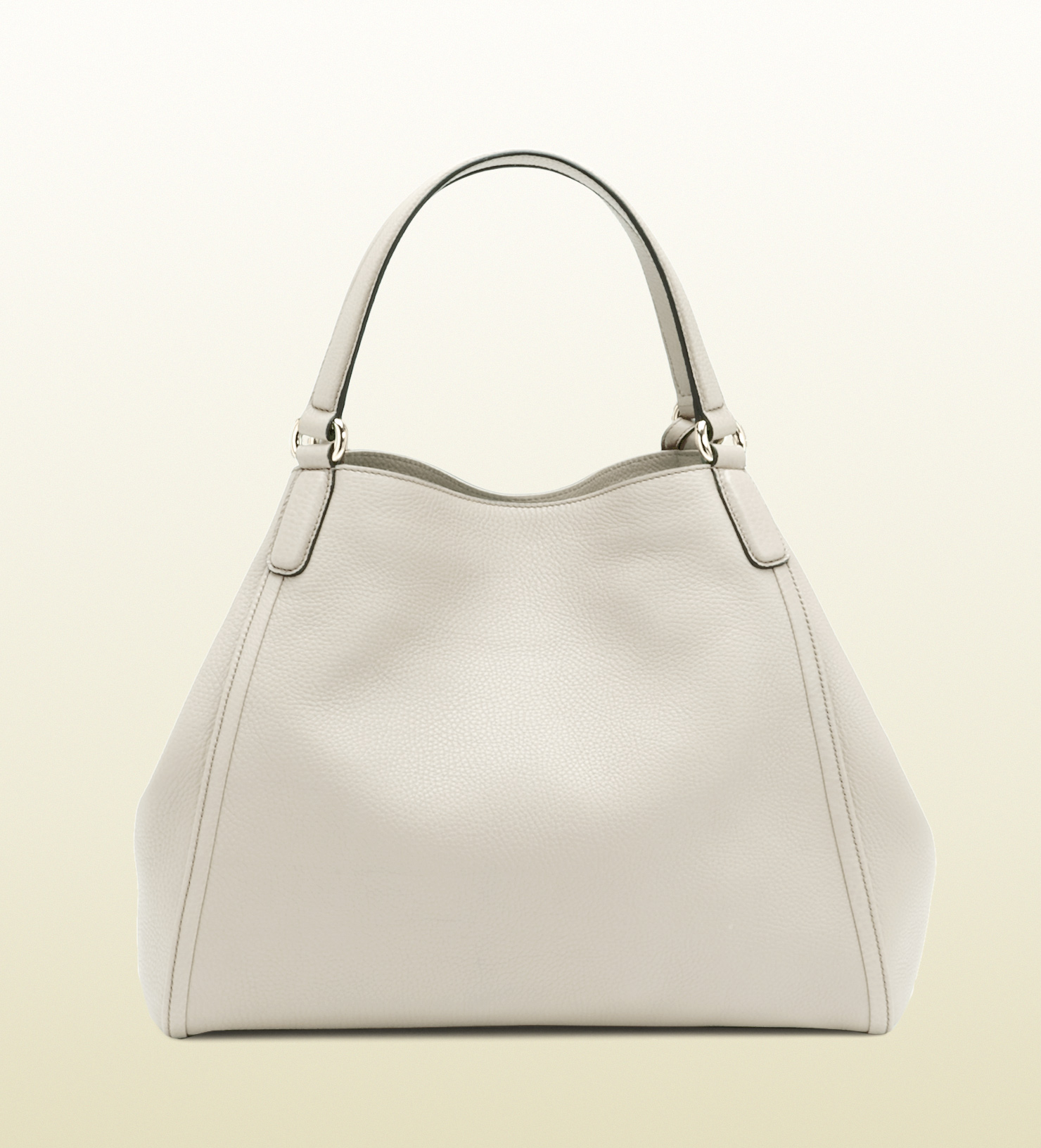 Lyst - Gucci Soho Leather Shoulder Bag in White