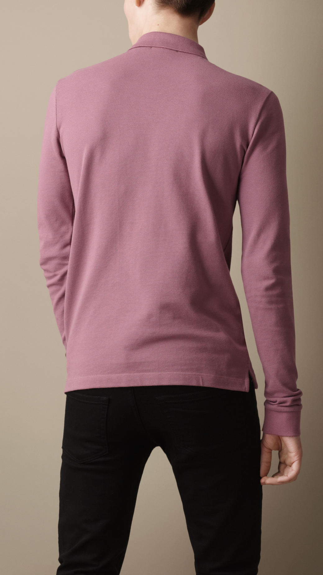 burberry pink polo shirt