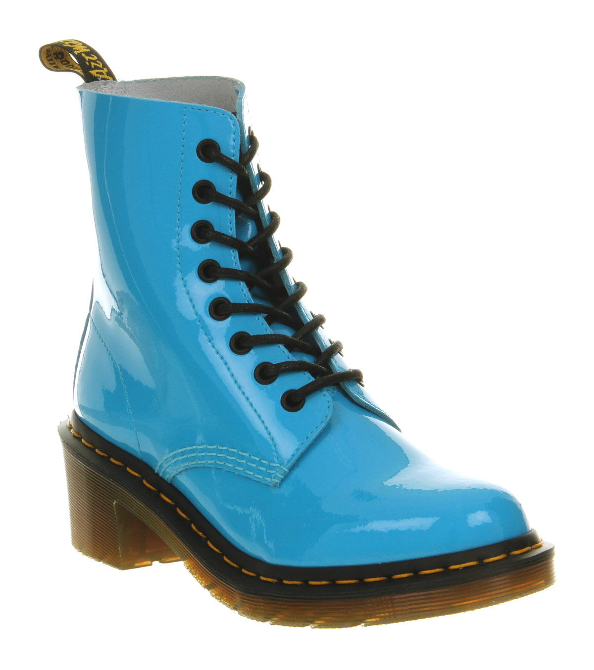 Dr. Martens 8 Eyelet Heel Boot Sunny Blue Leather - Lyst