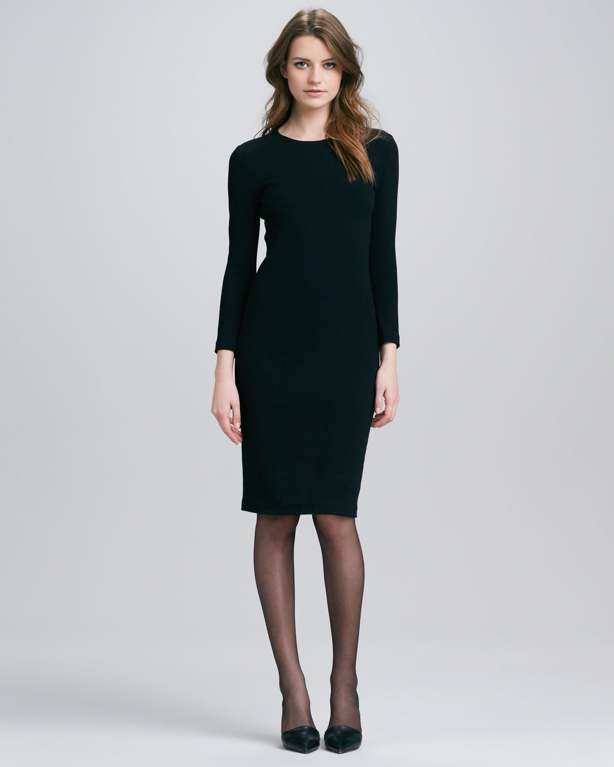 Lyst - Vince Fitted Boucle Pencil Dress in Black