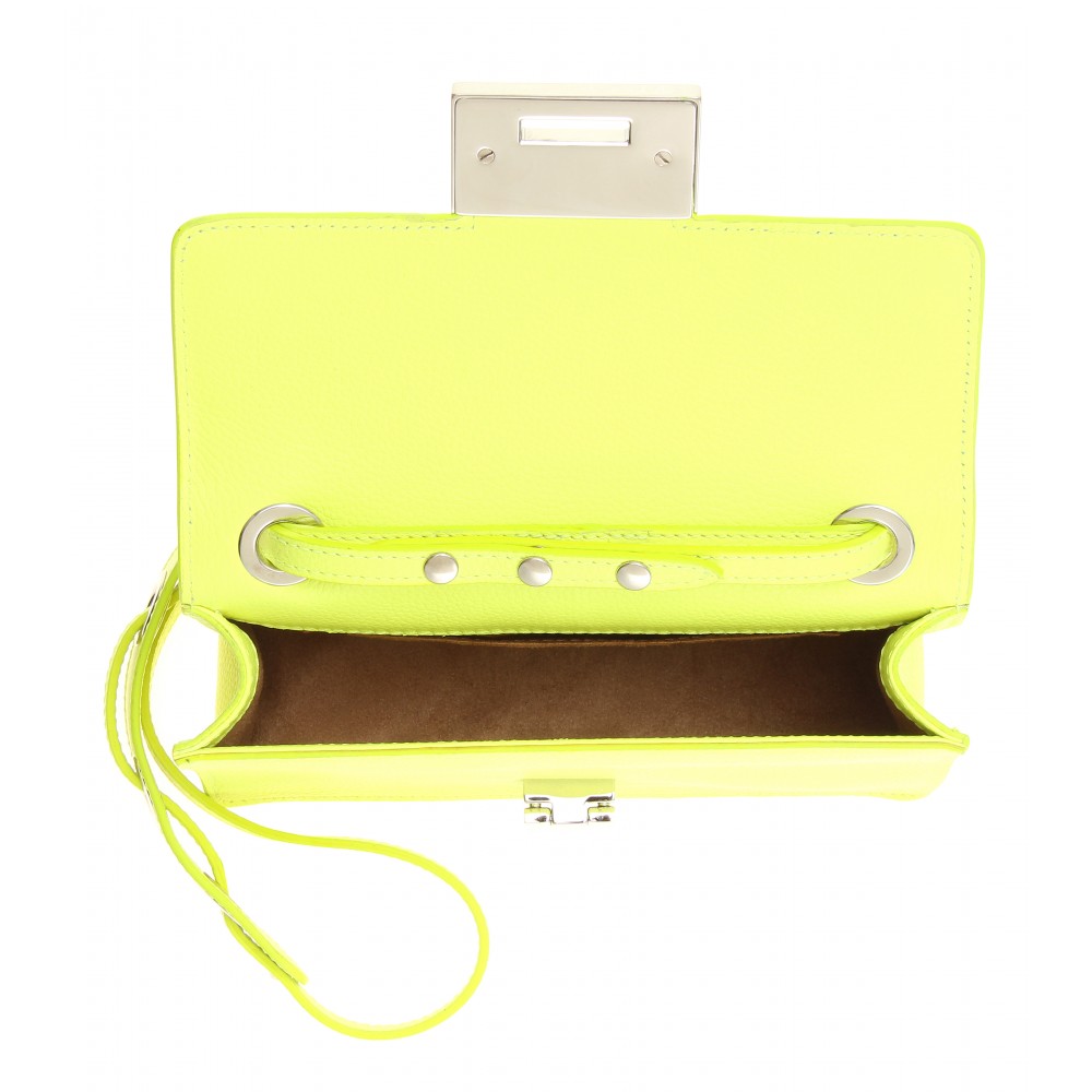 Lyst Jimmy Choo Rebel Leather Shoulder Bag in Yellow