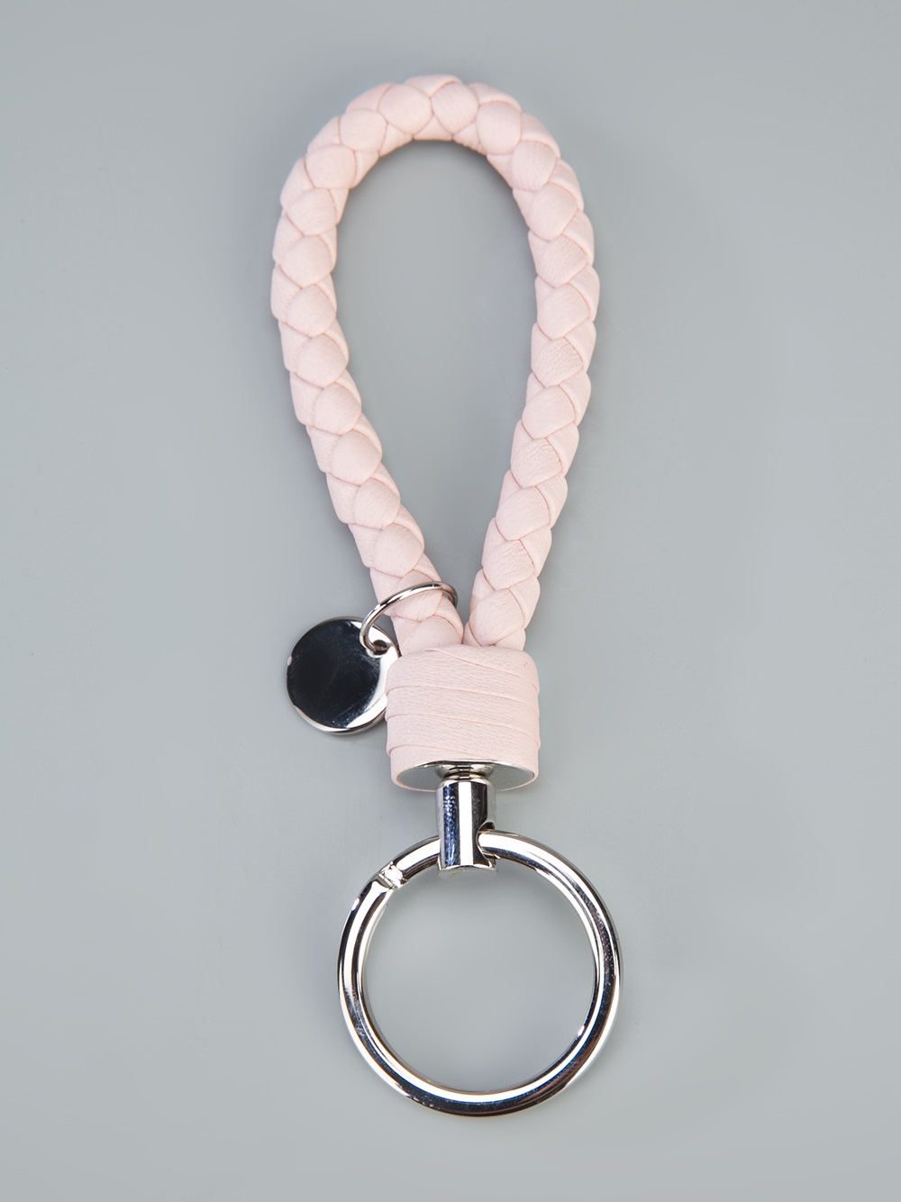 Bottega Braided Loop Key Ring in Pink Lyst