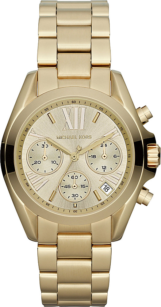 Michael kors Mk5798 Mini Bradshaw Gold-plated Watch in Metallic | Lyst