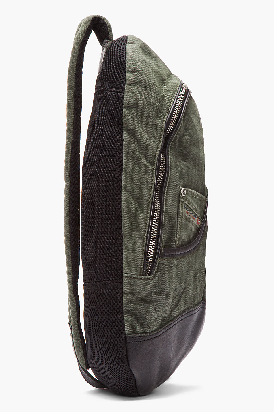 Lyst - Diesel Olive Green and Black Cross_body Backpack in ...