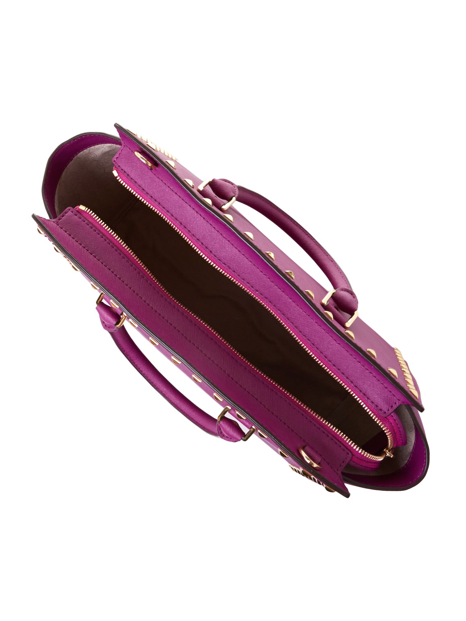 Michael kors Selma Purple Tote Bag in Purple | Lyst