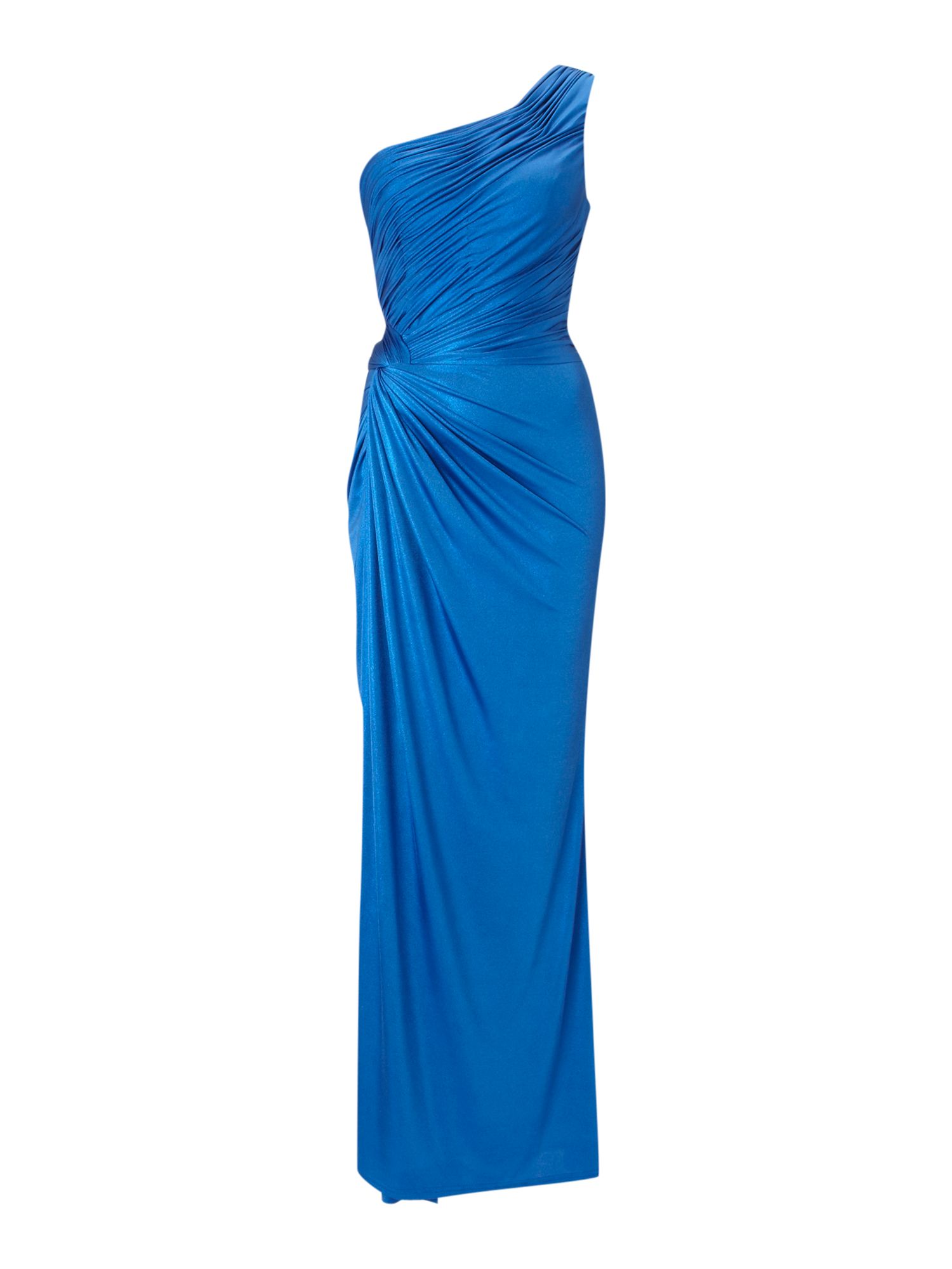 Biba Asymmetric One Shoulder Maxi Dress in Blue (Cobalt) | Lyst