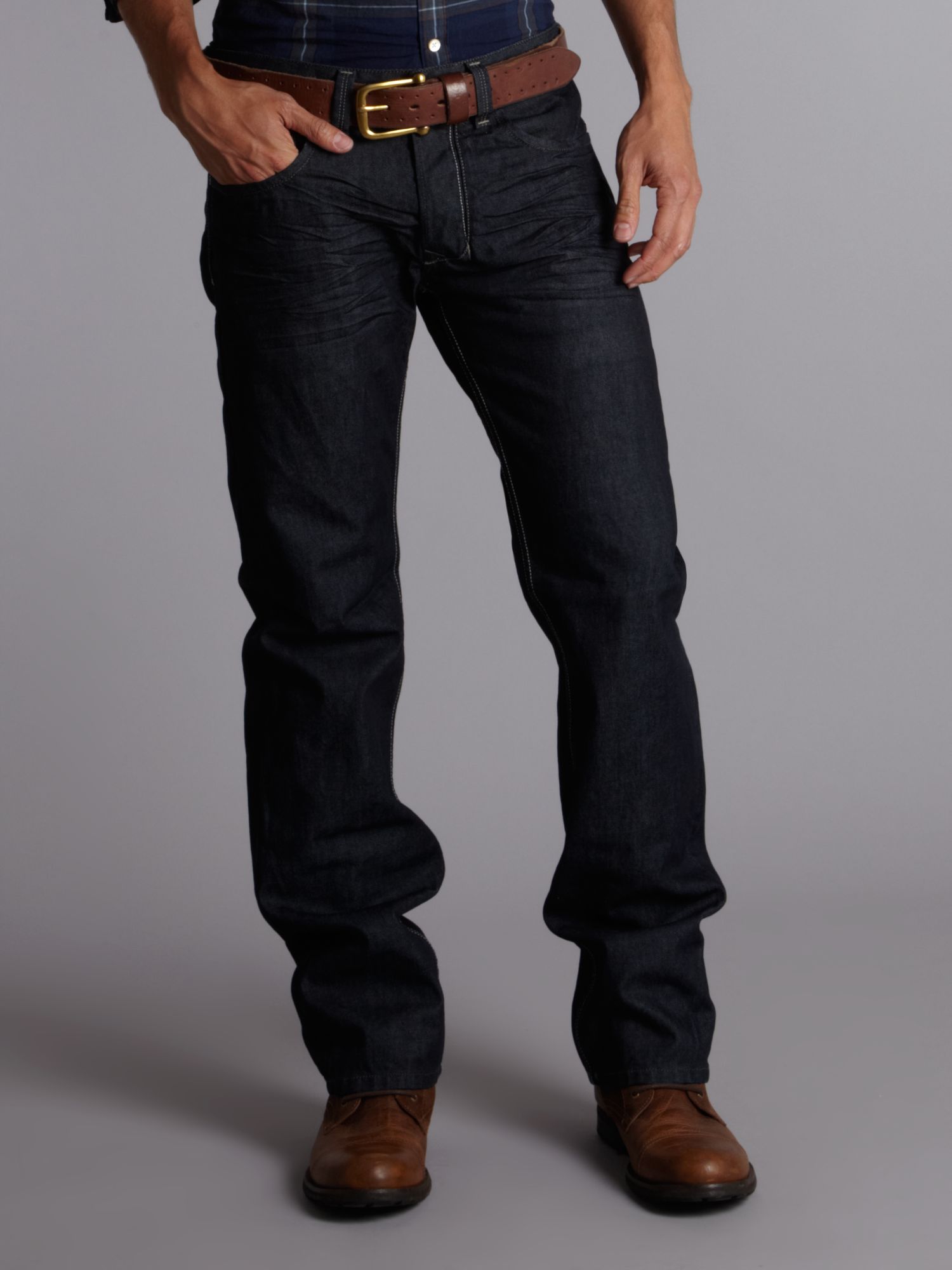 Diesel Larkee 88z Straight Dark Wash Jeans in Blue for Men ...