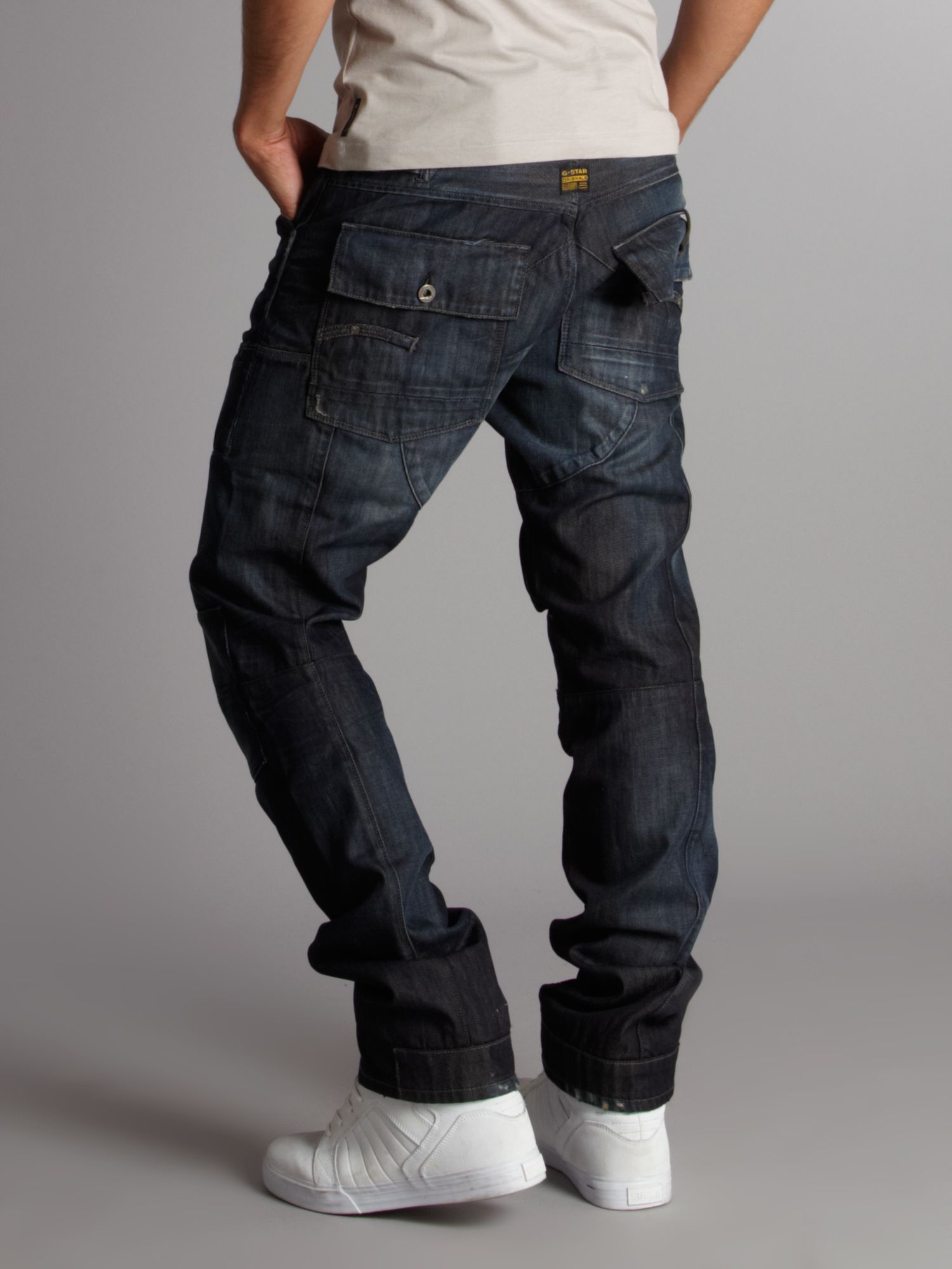 G-star raw Elwood Slim Tapered Trail Jeans in Blue for Men | Lyst