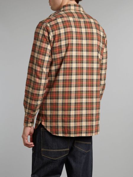 Polo Ralph Lauren Long Sleeved Flannel Plaid Shirt in Brown for Men ...