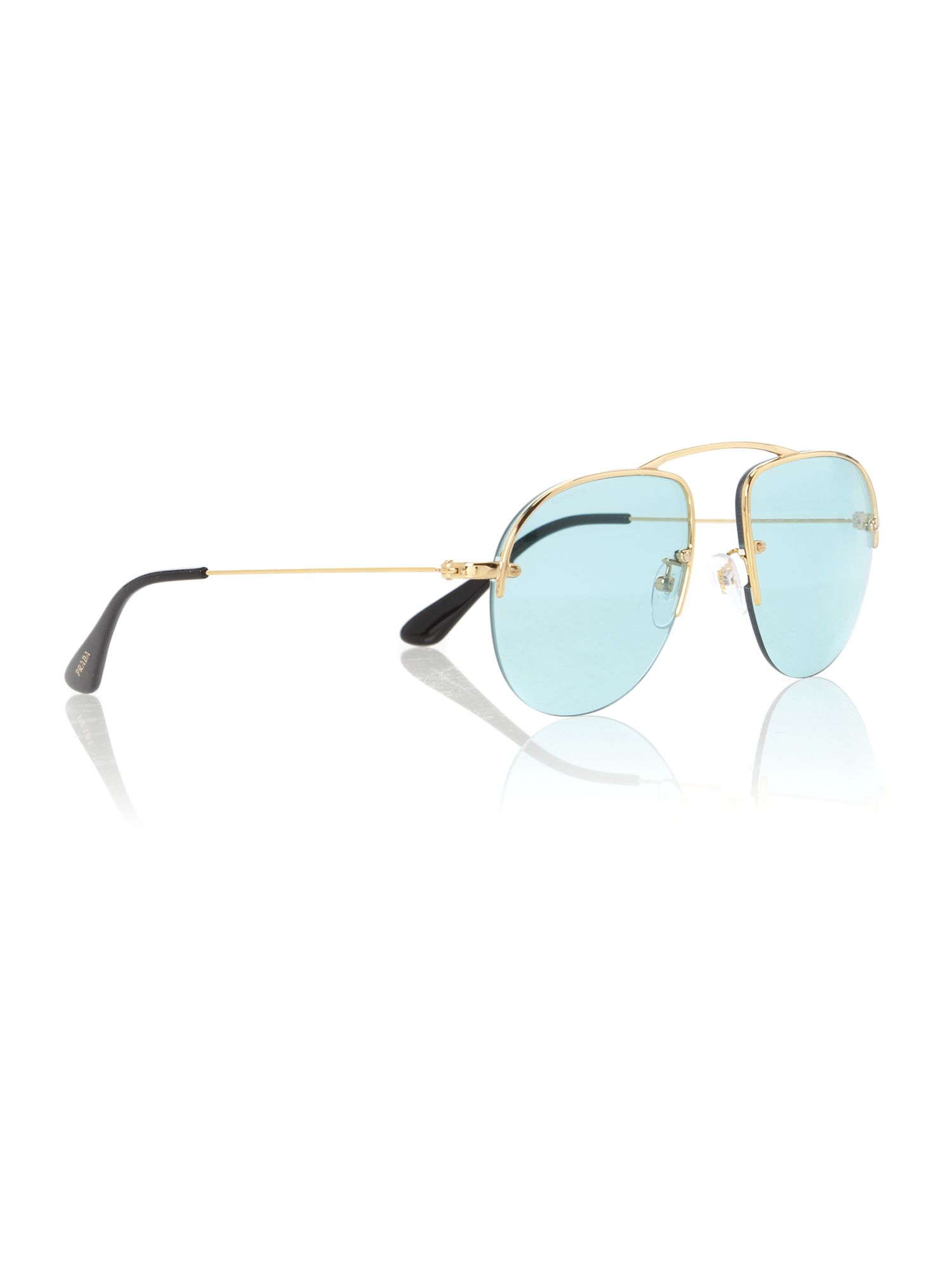 Prada Mens Pr58os Parallel Universes Gold Sunglasses In prada mens pr58os parallel universes gold sunglasses in