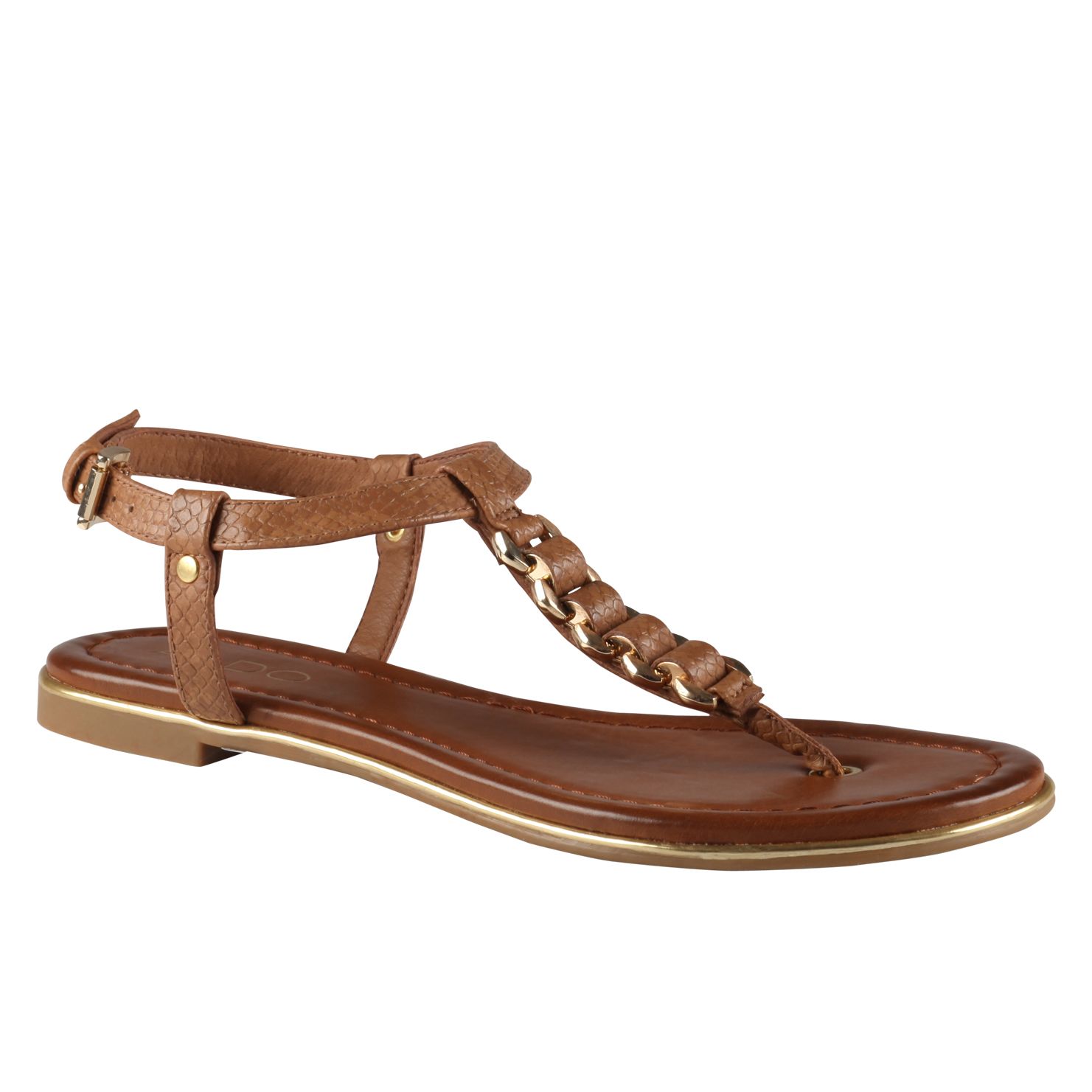 Aldo Miralles Flat Sandals in Brown (Cognac) | Lyst