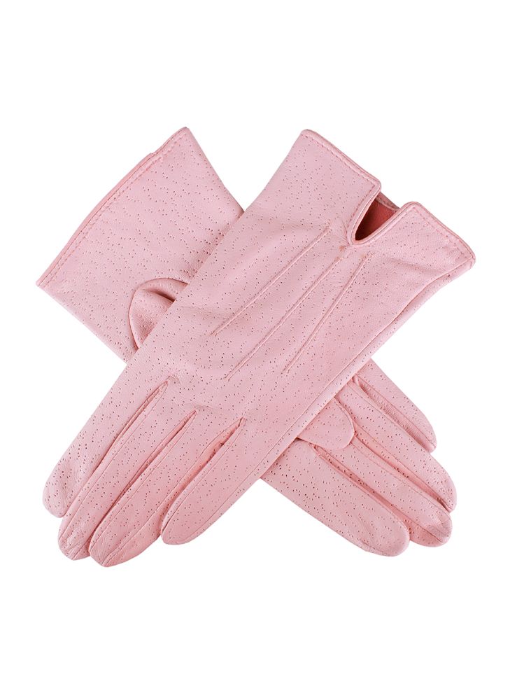 Dents Ladies Unlined Leather Gloves in Pink Lyst