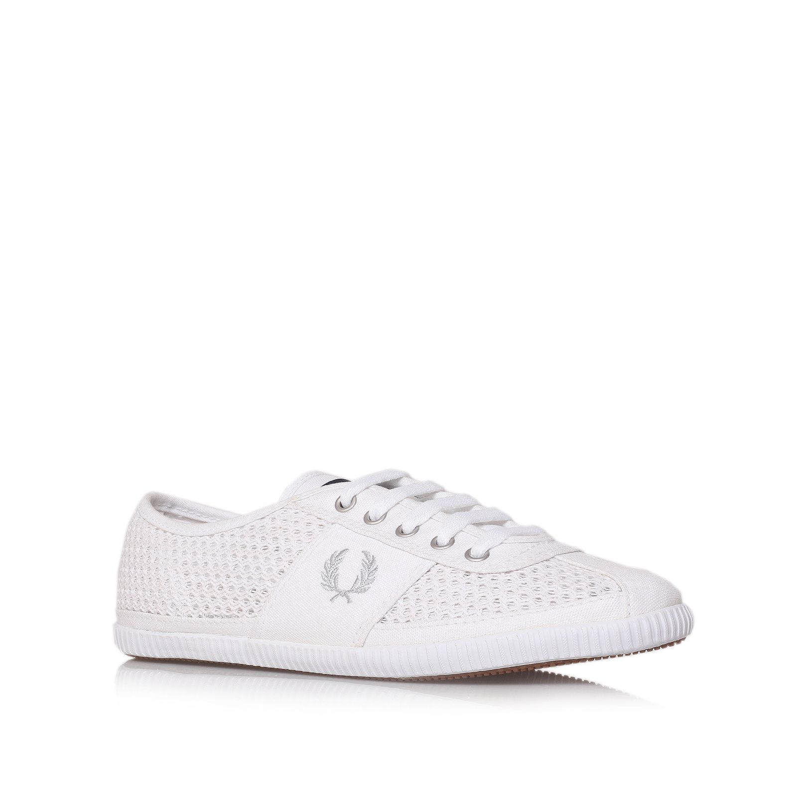 fred perry all white shoes