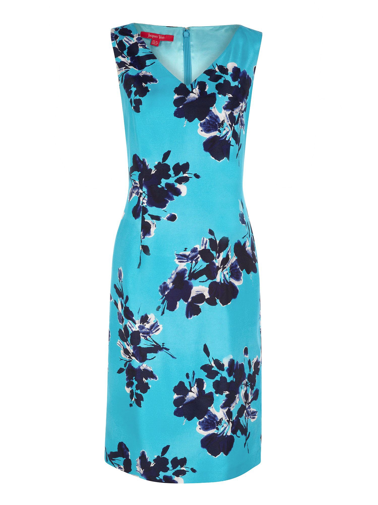 Jacques vert Watercolour Floral Shift Dress in Blue | Lyst