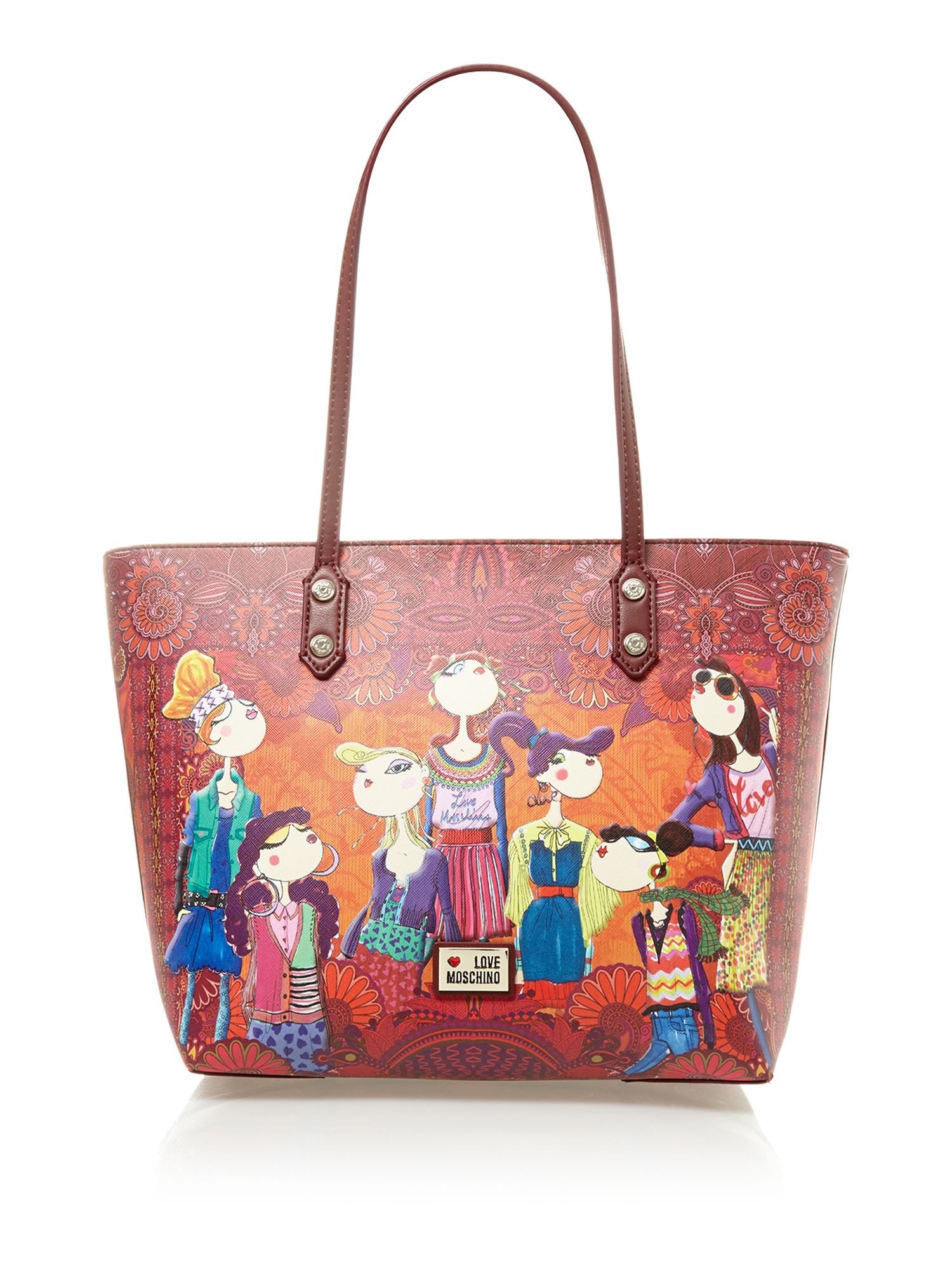 Love moschino Charming Print Large Tote Bag | Lyst