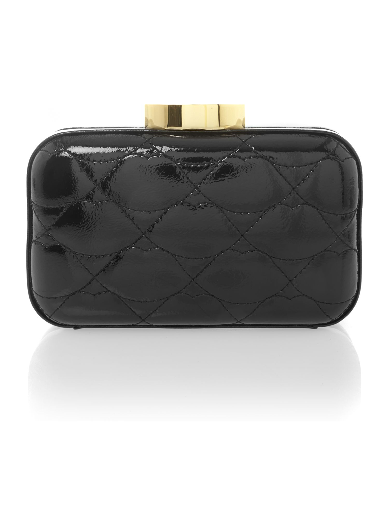 black jewelled clutch bag