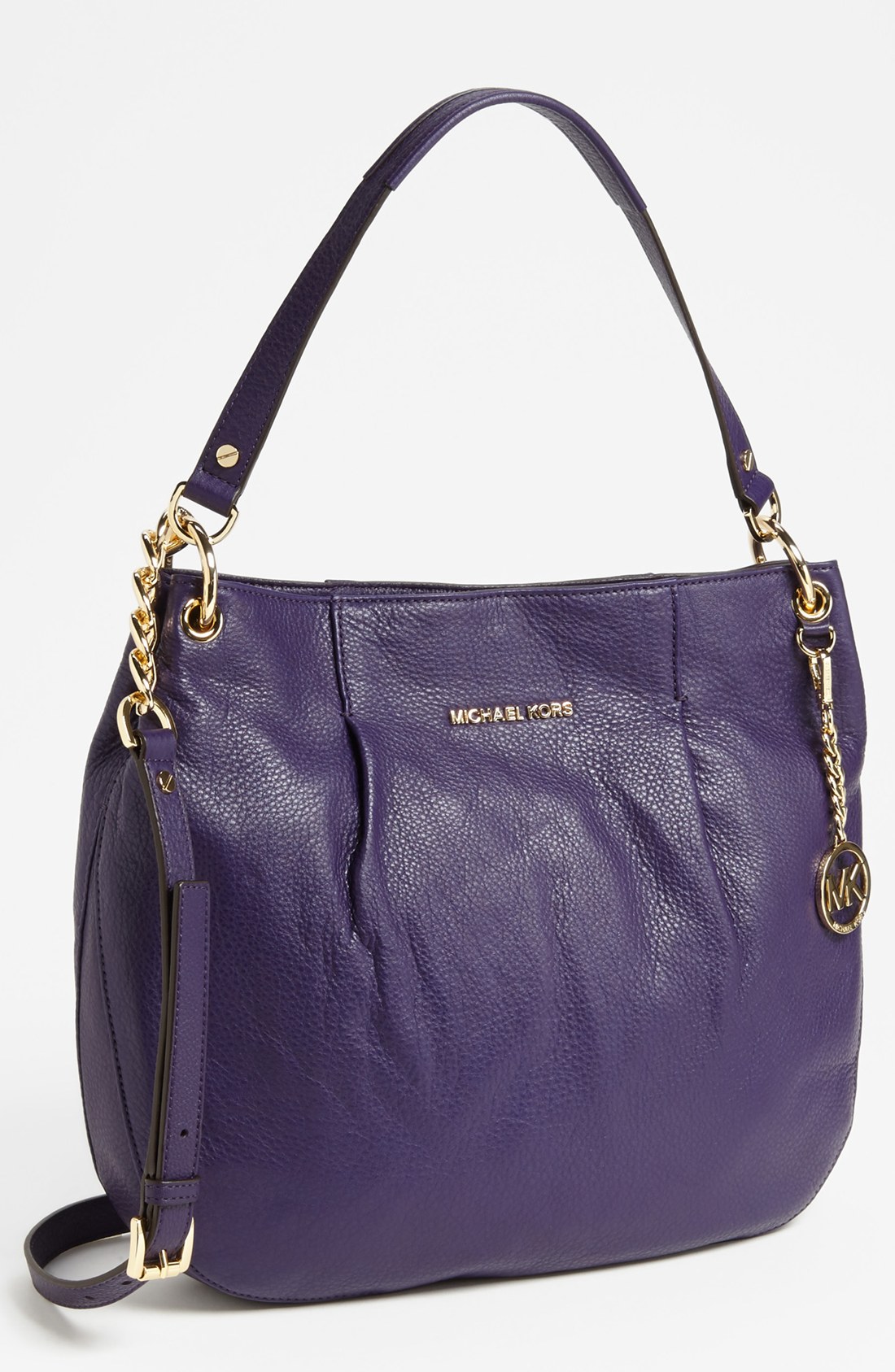 Michael Michael Kors Bedford Large Shoulder Bag in Purple (Iris) | Lyst