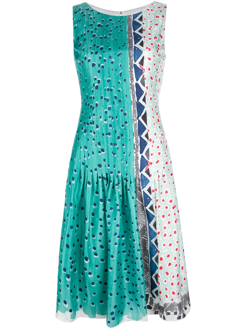 Oscar De La Renta Printed Silk Dress in Multicolor (multi) | Lyst