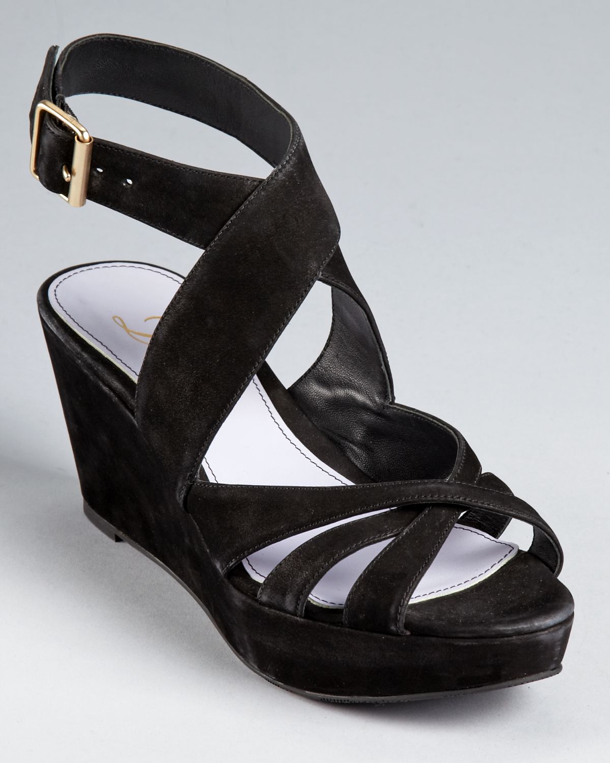 clara wedge sneaker black