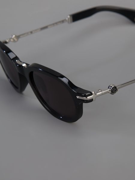 Moncler Mc512 Sunglasses in Black for Men | Lyst