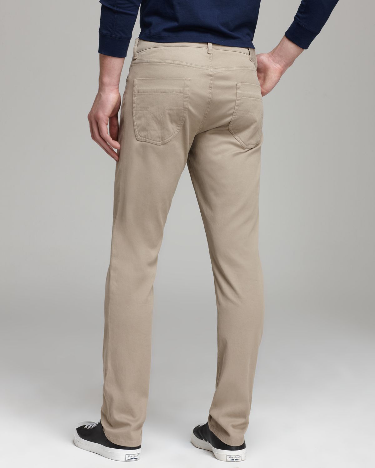 Lyst - Vince Soft Stretch Twill Pants in Natural for Men