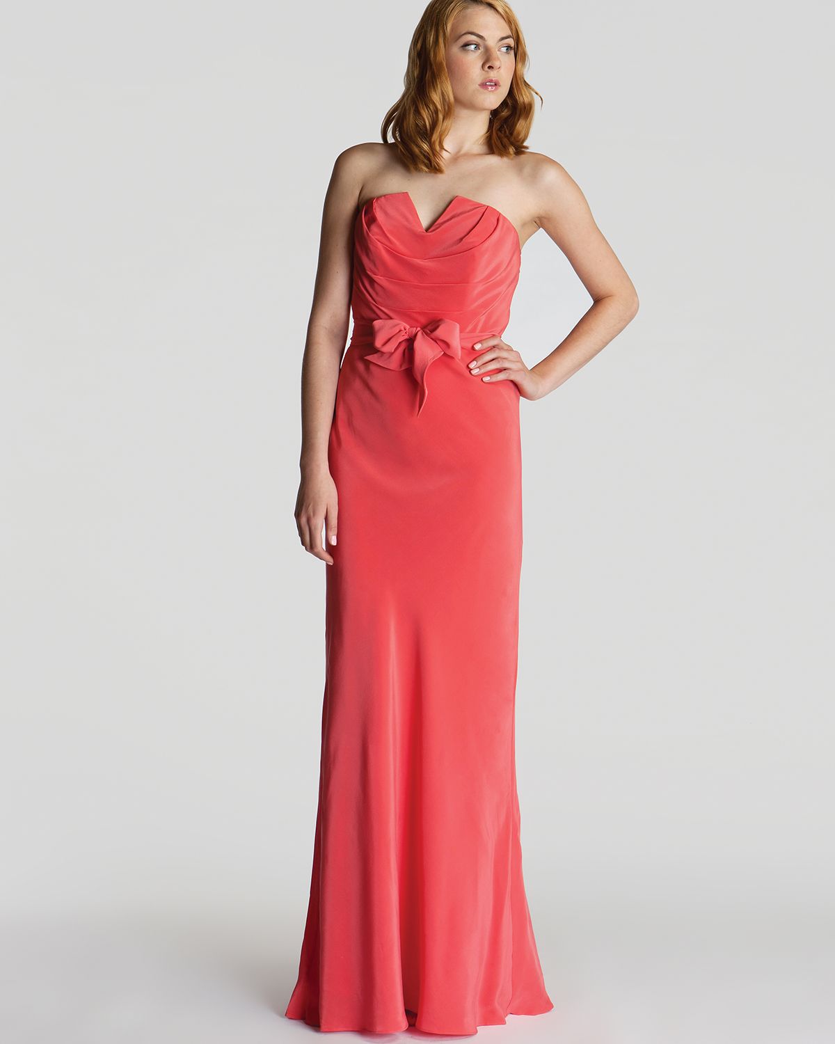 ted baker orange maxi dress