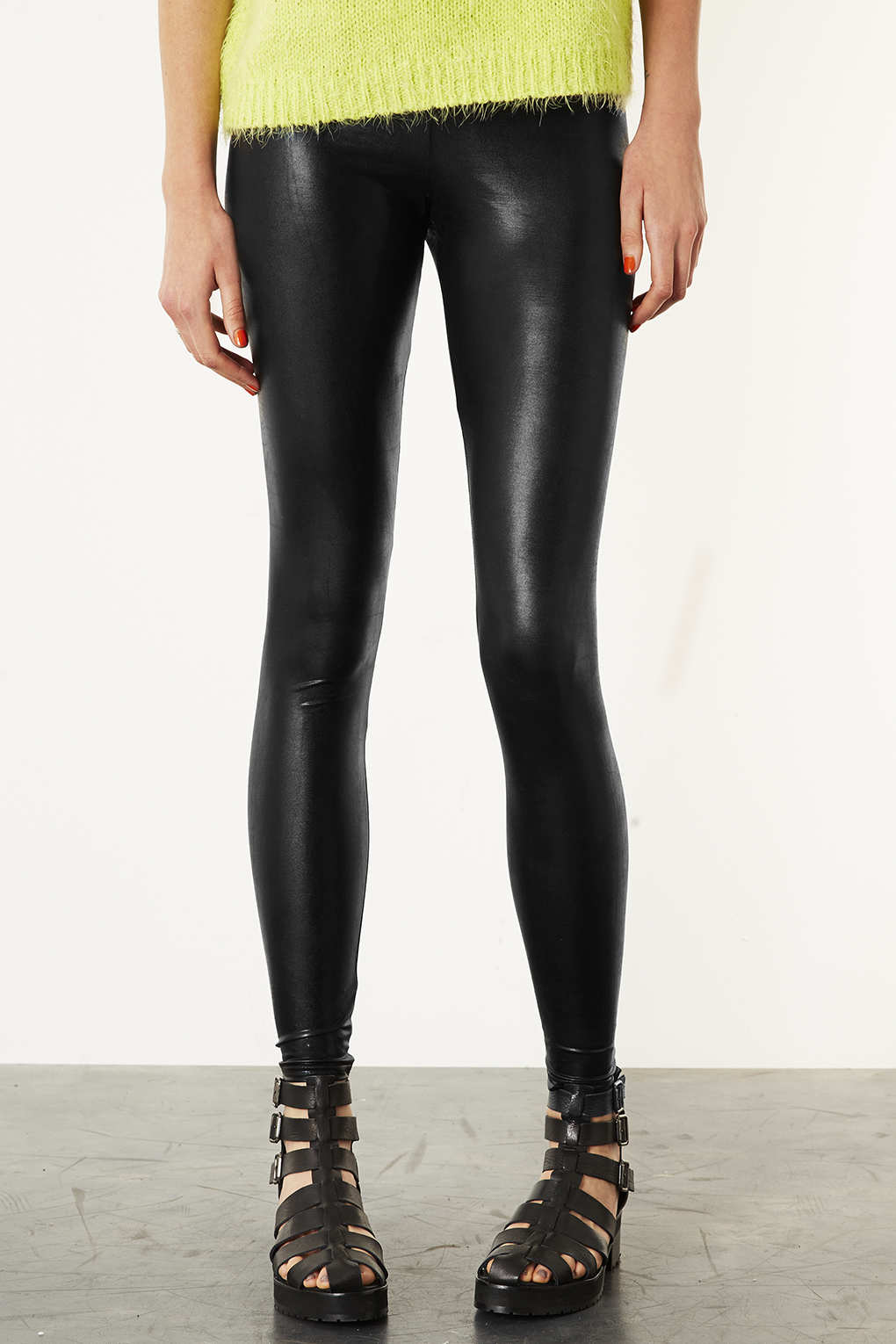 JDY shiny disco leggings in black | £10.00 | Closer