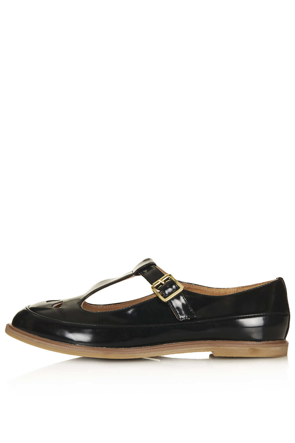 T Bar Shoes Collections Lyst Top Martie Patent T Bar Geek Shoes In Black