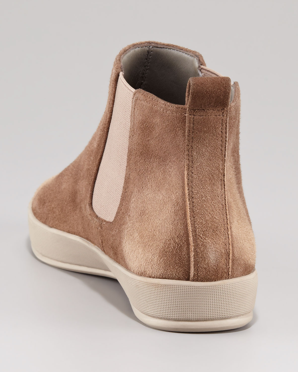 Eileen Fisher Stretch Gore Ankle Boot in Natural Lyst