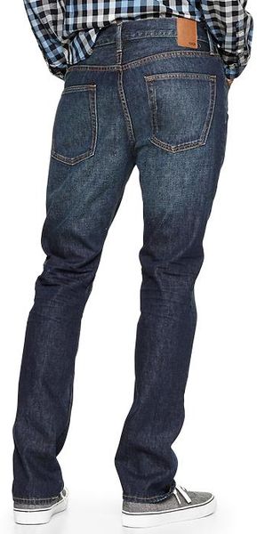 Gap Slim Fit Jeans Thunderbolt Wash in Blue for Men (thunderbolt) | Lyst