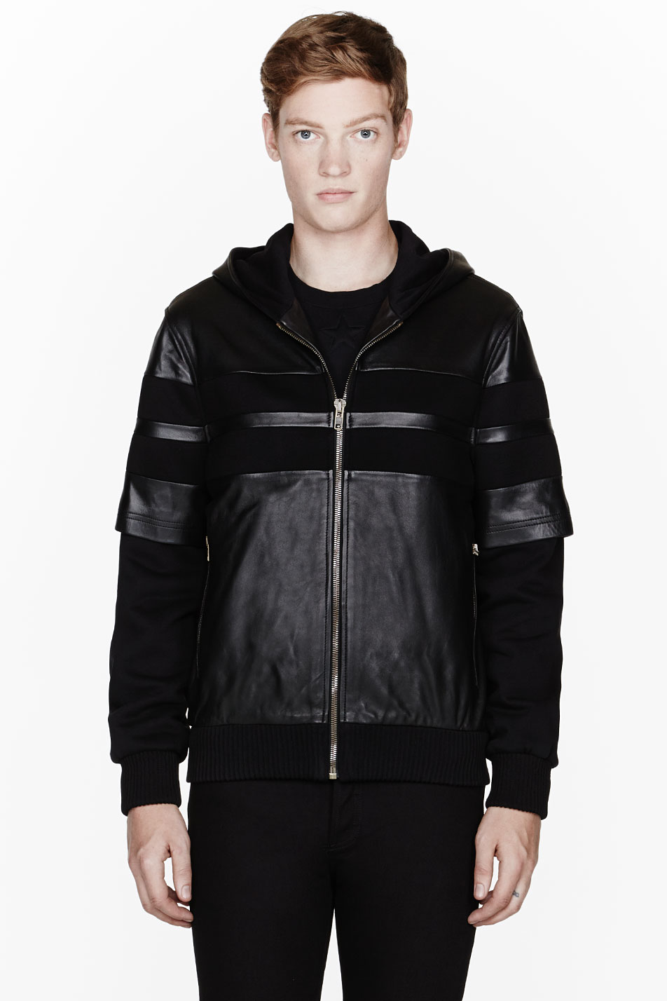 plain black zip up sweater