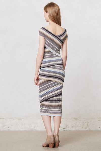 Bailey 44 French Stripe Column Dress in Gray (BLUE MOTIF) | Lyst