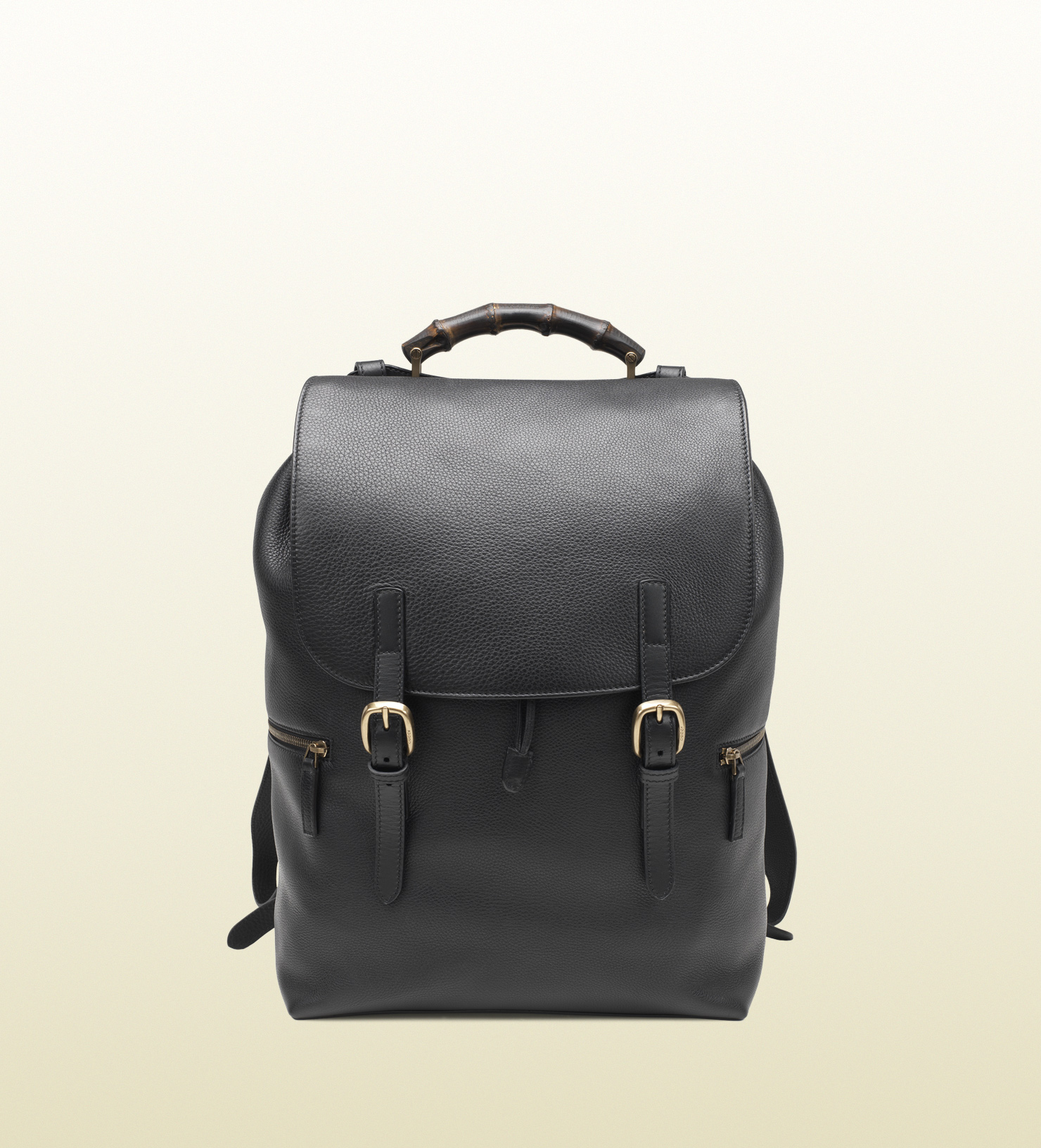 Gucci Black Leather Backpack in Black for Men - Lyst