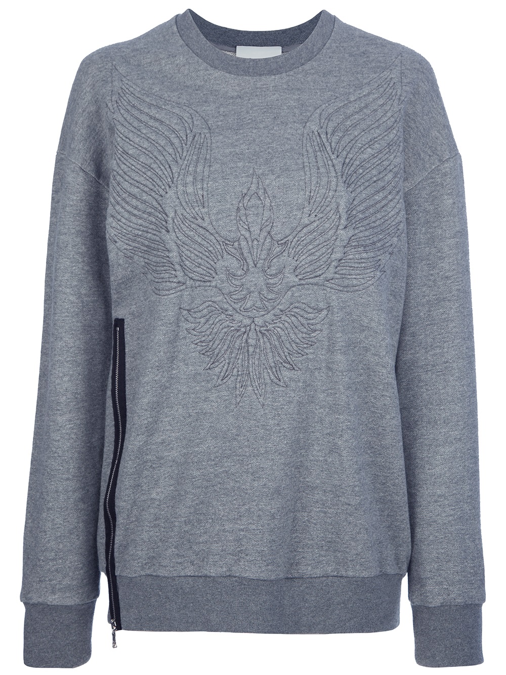 3.1 Phillip Lim Embossed Sweater in Gray (grey) | Lyst