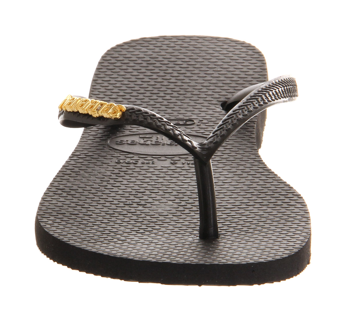 black havaianas with gem