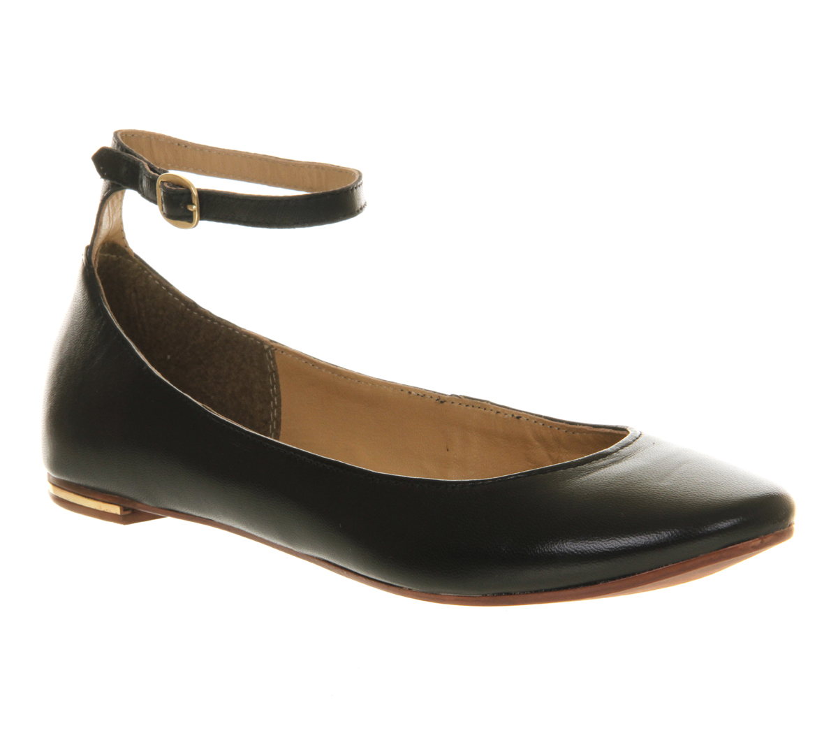 Lyst Office Trapeze Ankle Strap In Black Gallery