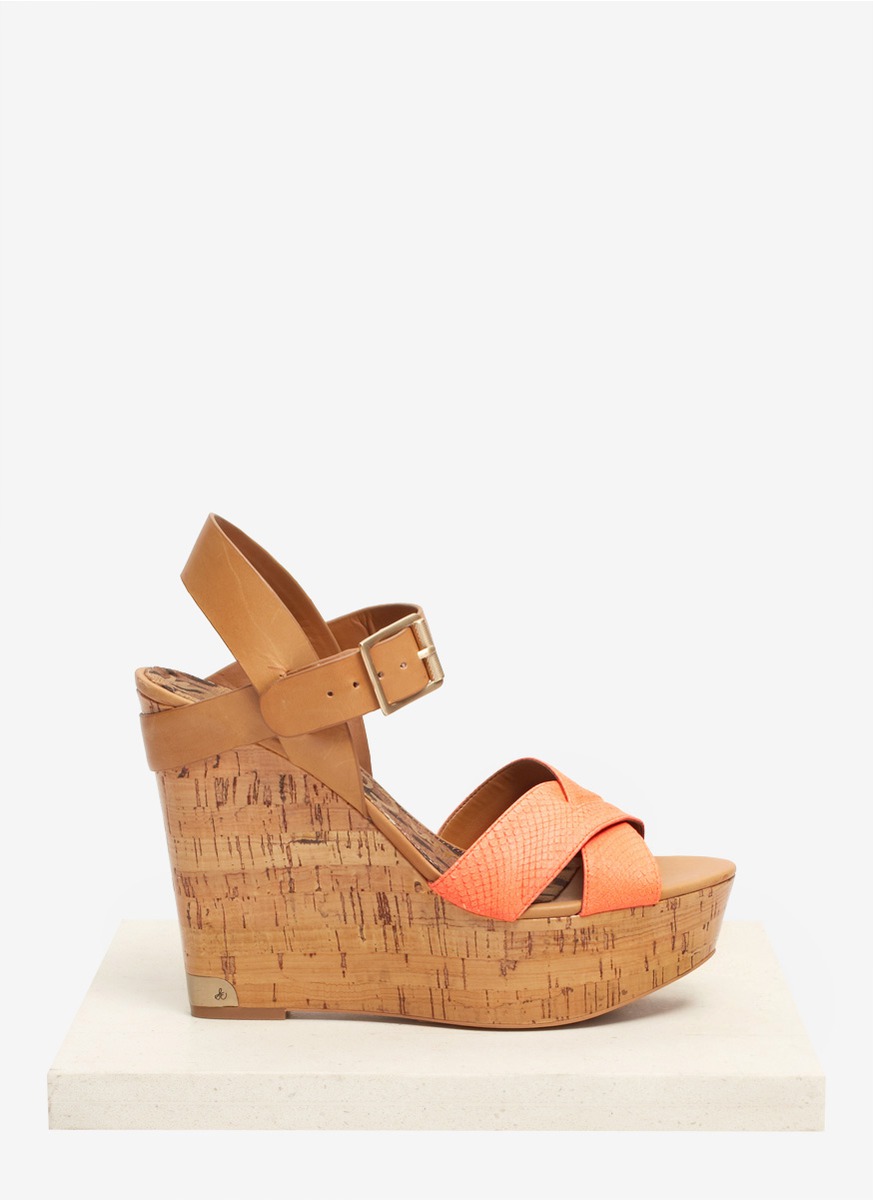 sam edelman orange sandals