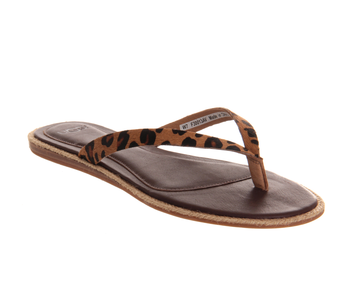 ugg leopard print flip flops