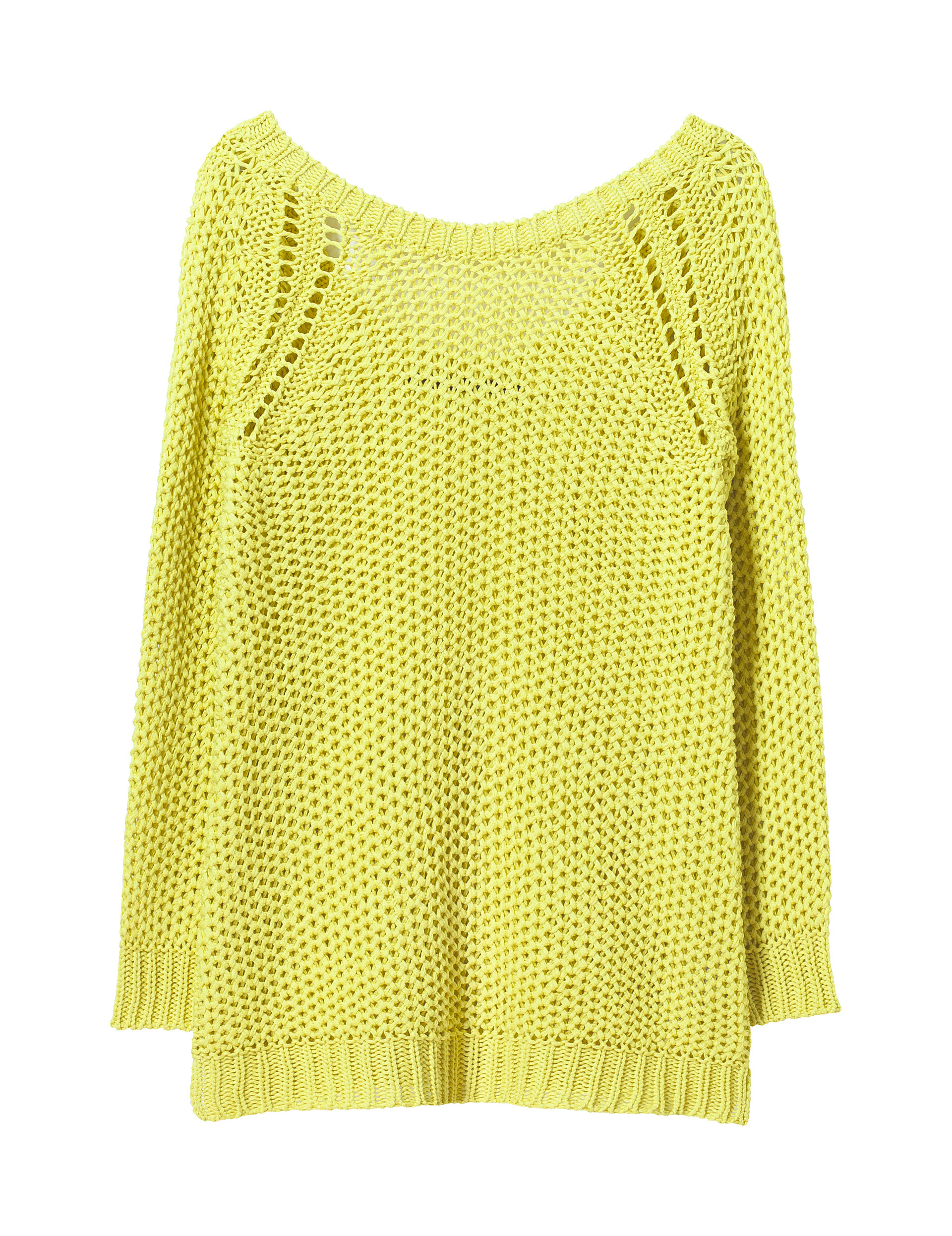 zara lime green sweater