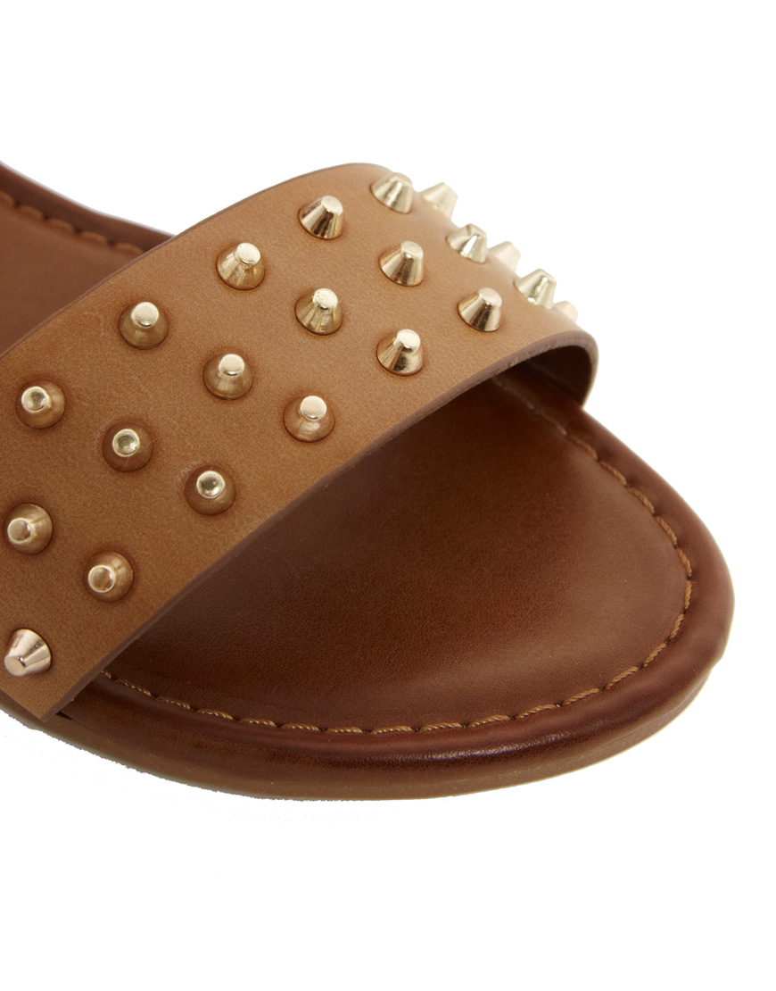 aldo tan flat sandals
