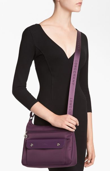 Longchamp Planetes Crossbody Bag Small in Purple (Plum) | Lyst