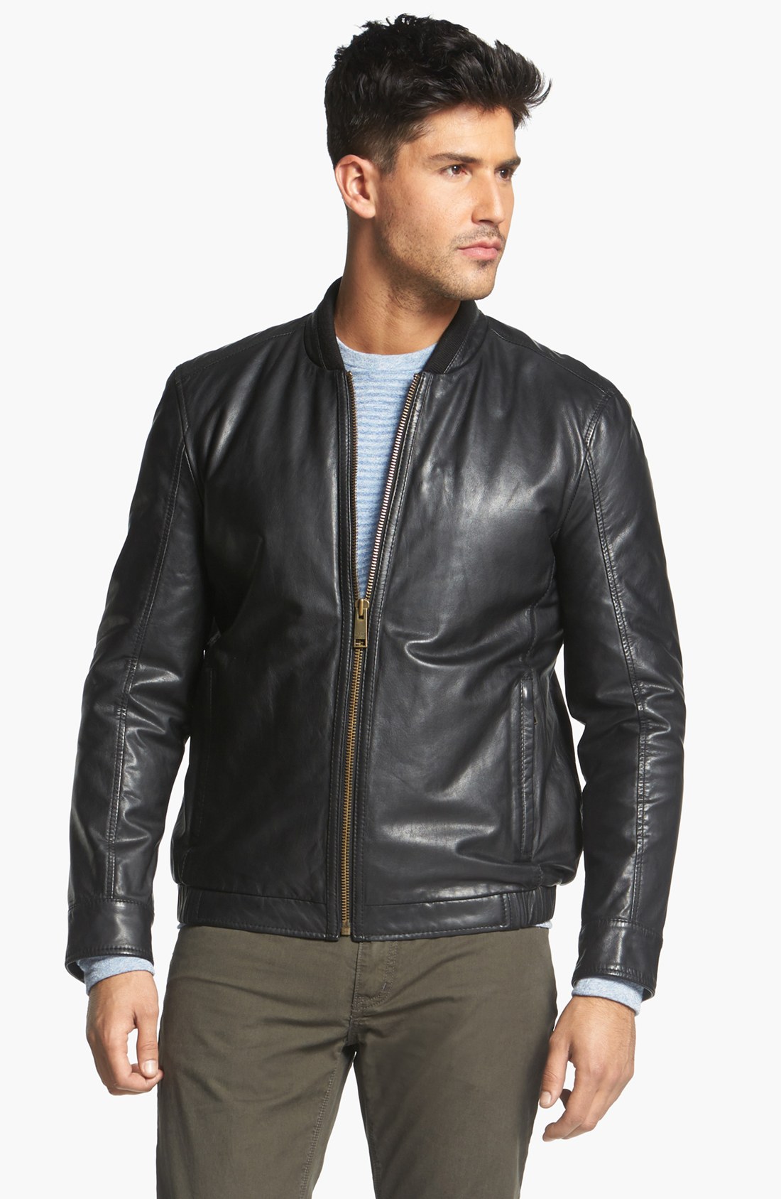 Marc New York By Andrew Marc Cash Bomber Jacket in Black for Men | Lyst