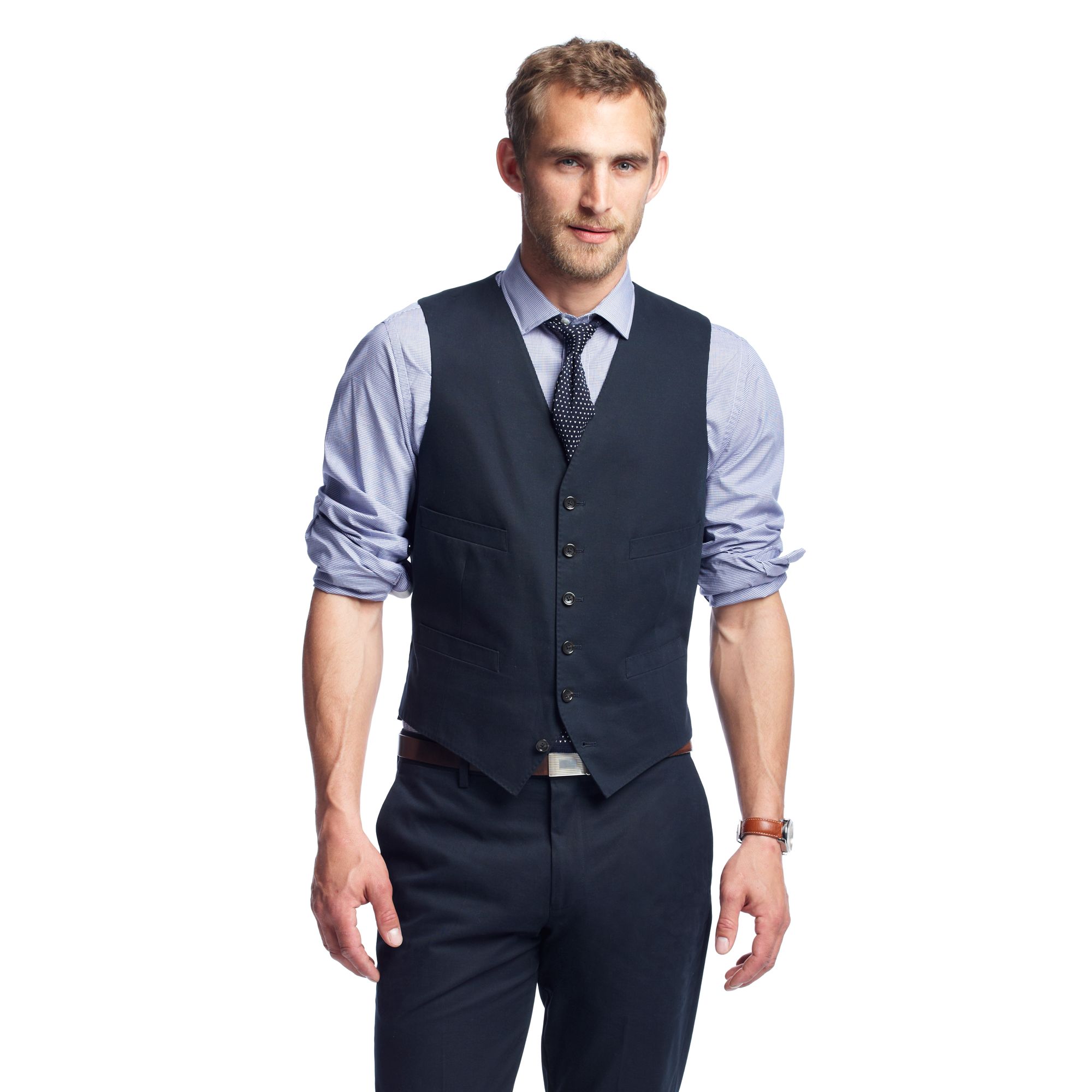 J.crew Ludlow Suit Vest In Italian Chino in Blue for Men | Lyst