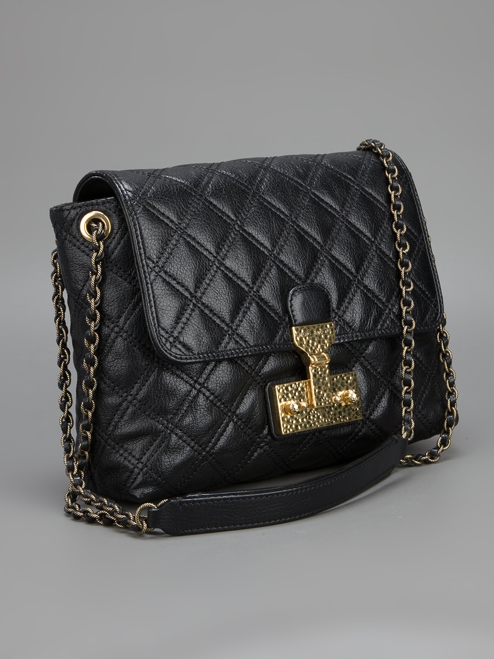 Lyst Marc Jacobs Quilted Shoulder Bag In Black Gallery