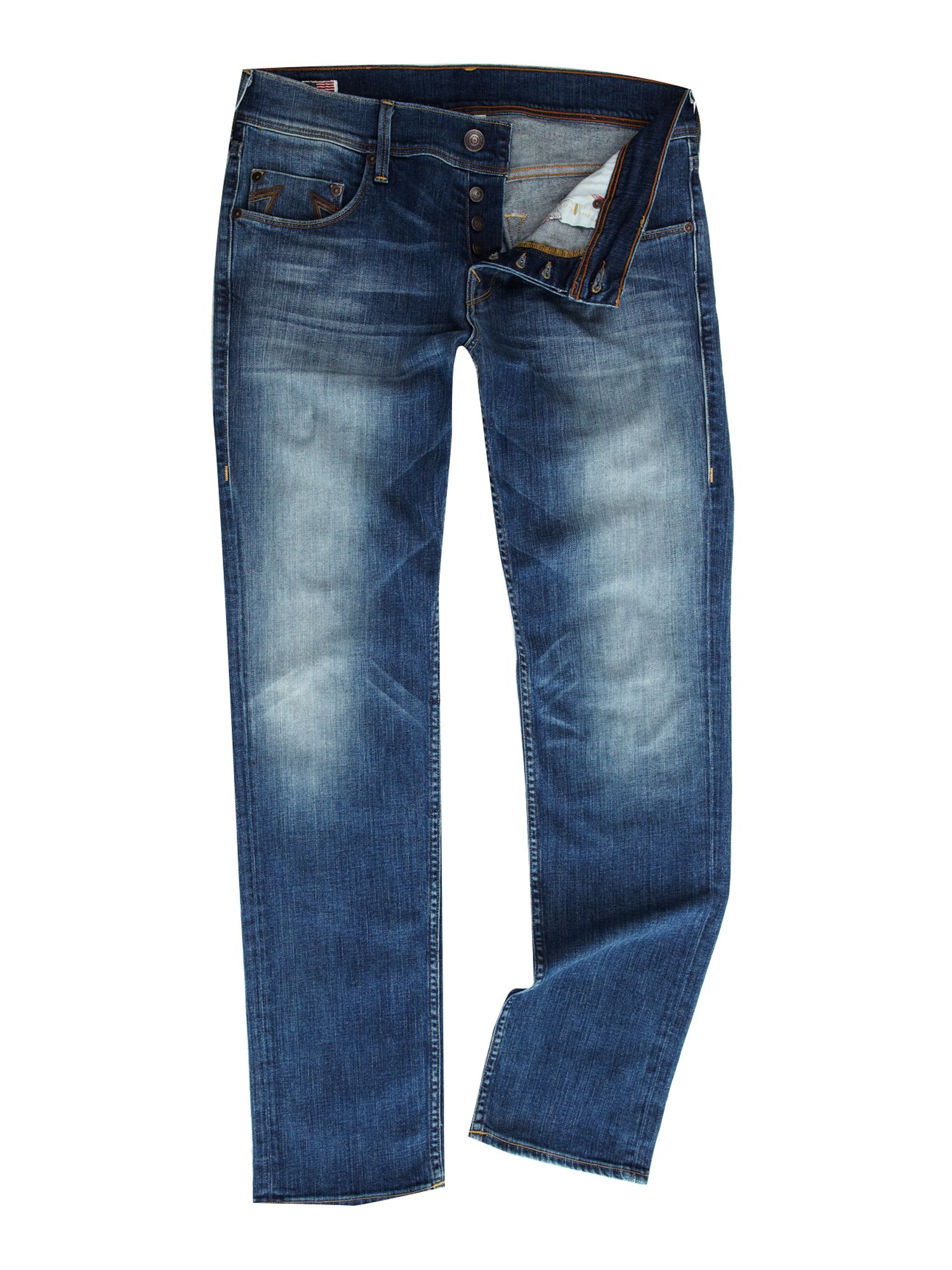 True Religion Geno Eclipse Slim Fit Jeans in Blue for Men (denim mid ...