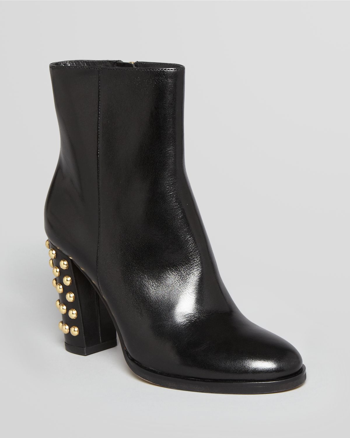 Michael Michael Kors Booties Linden Studded High Heel in Black | Lyst