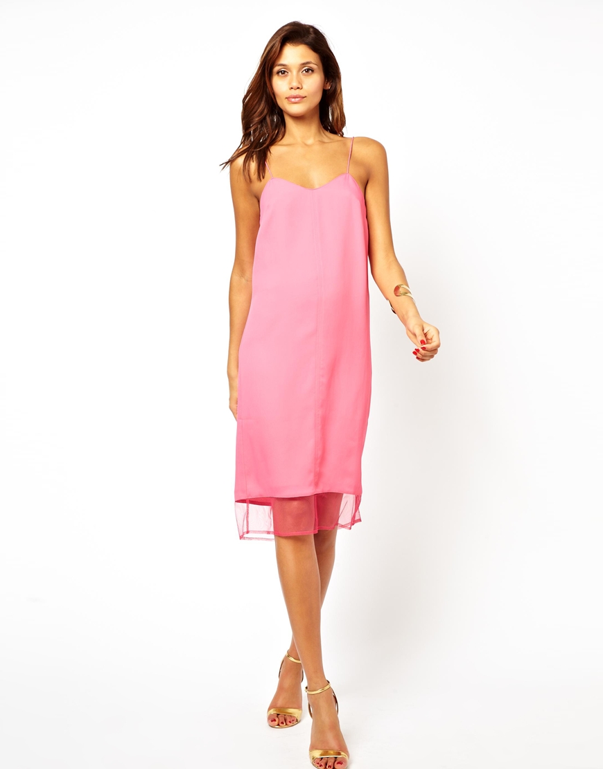 Pink cami dress