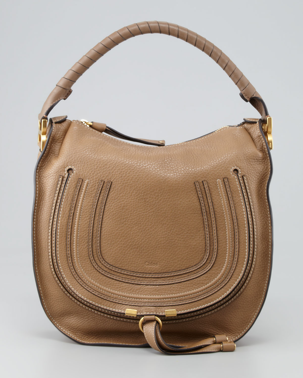 Lyst - Chloé Marcie Medium Hobo Bag in Brown