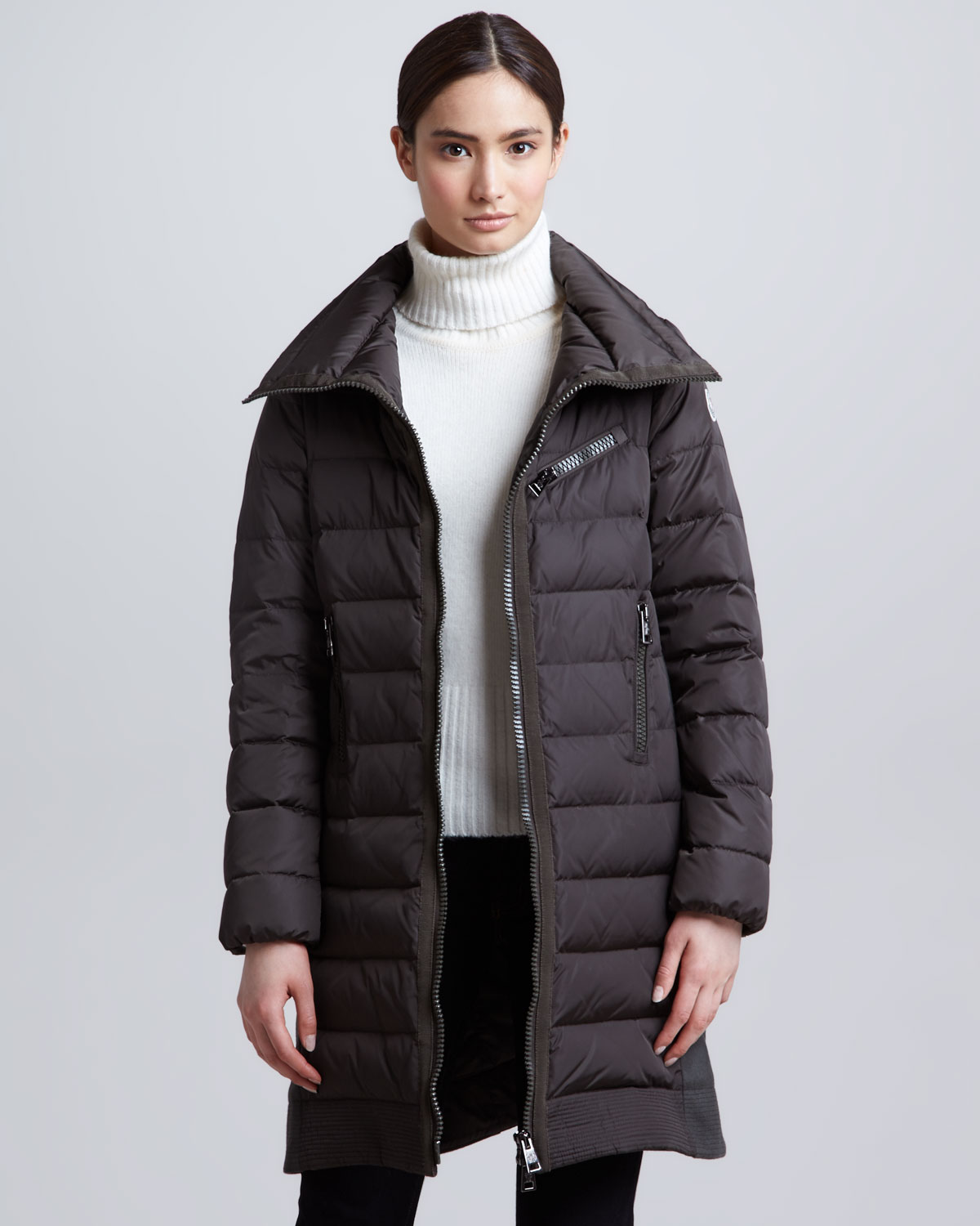 moncler long puffer coat womens