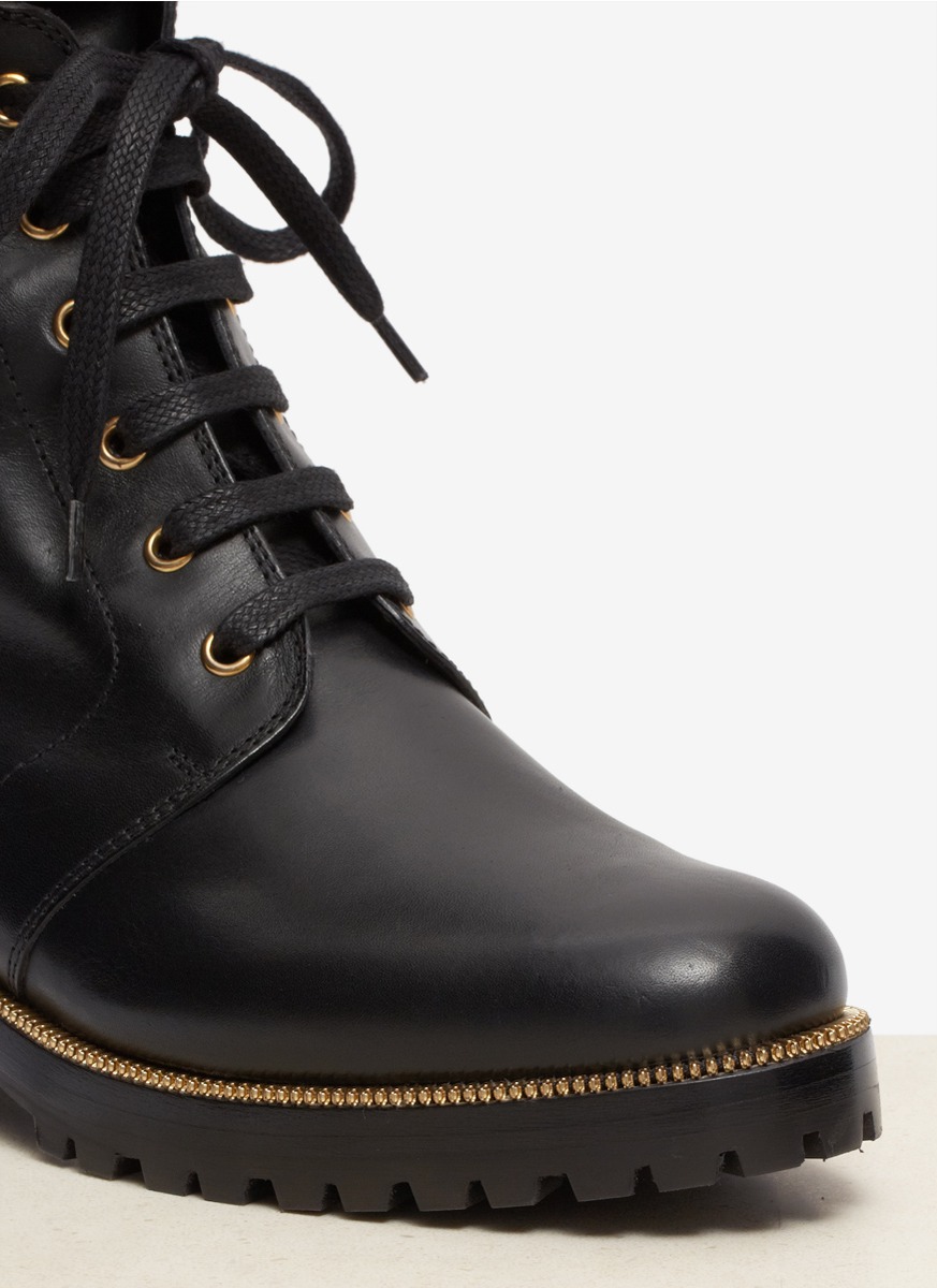 sergio rossi combat boots
